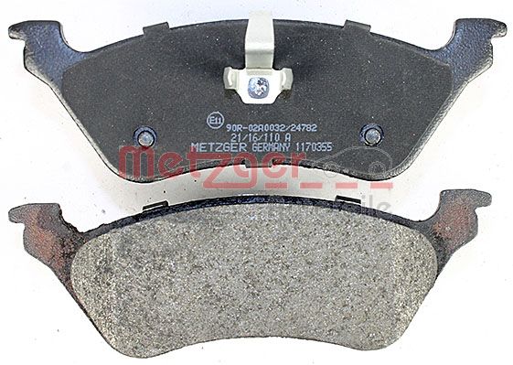 METZGER 1170355 Bremsbelagsatz, Scheibenbremse